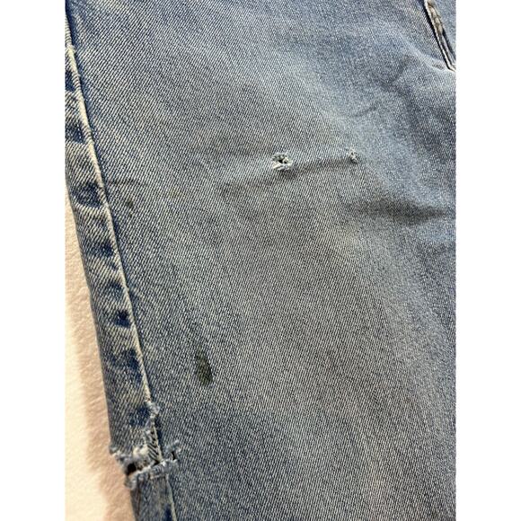 Levis 505 Jeans Mens 34x34 Red Tab Denim Reg fit Straight Leg WORN vintage 11 - Picture 4 of 7